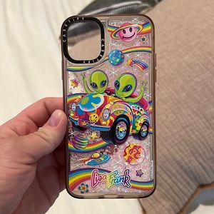 Casetify x Lisa Frank liquid glitter case for iPhone 11